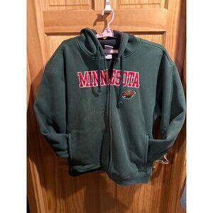 NHL Minnesota Wild full zip XL xtra large fleece jacket